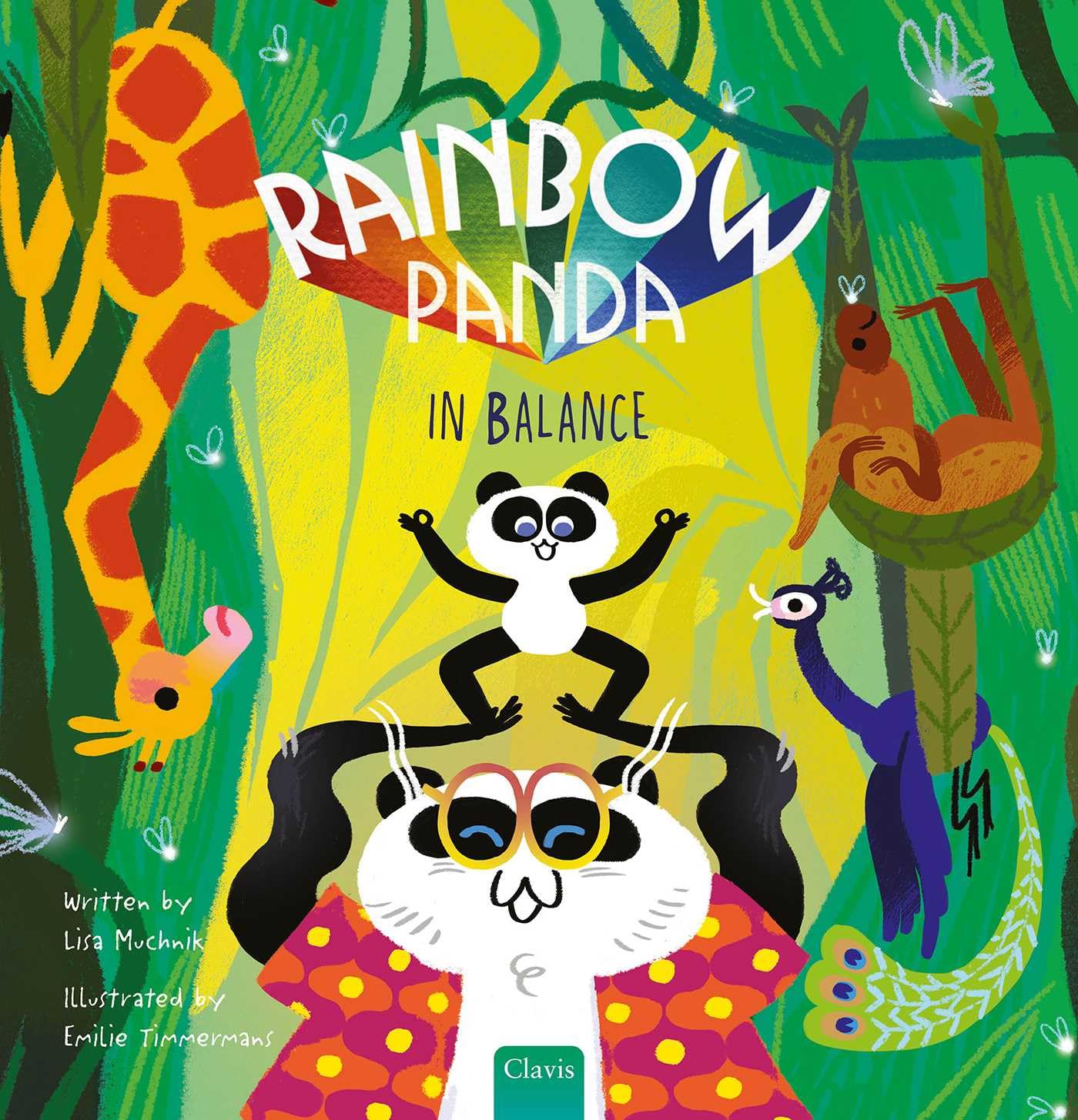 Rainbow Panda In Balance