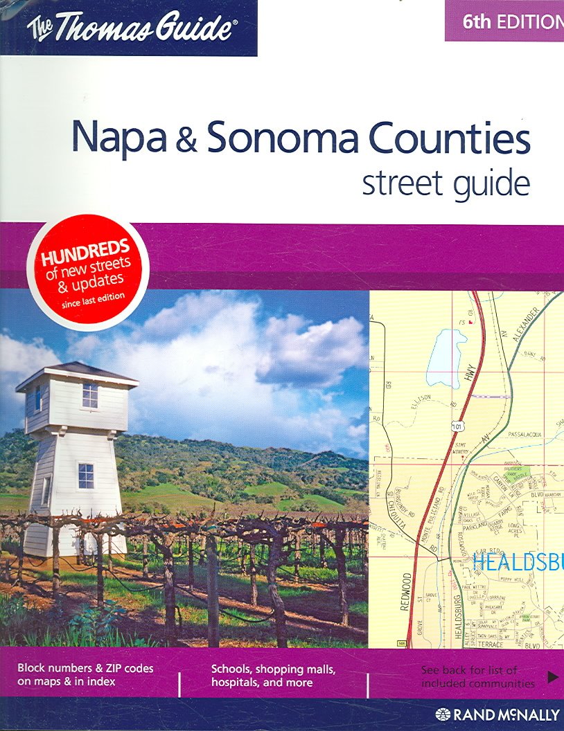 The Thomas Guide Napa & Sonoma Counties Street Guide,Used
