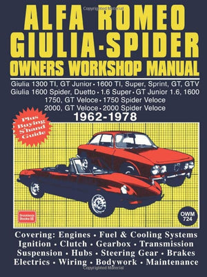 Alfa Romeo Giulia Spider 19621978 Owners Workshop Manual,Used