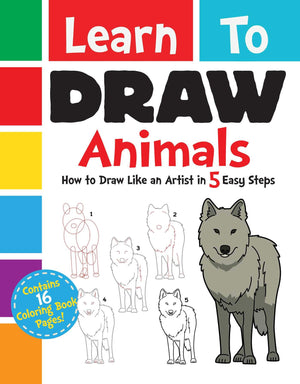 Learn To Draw Animals: How To Draw Like An Artist In 5 Easy Steps,Used