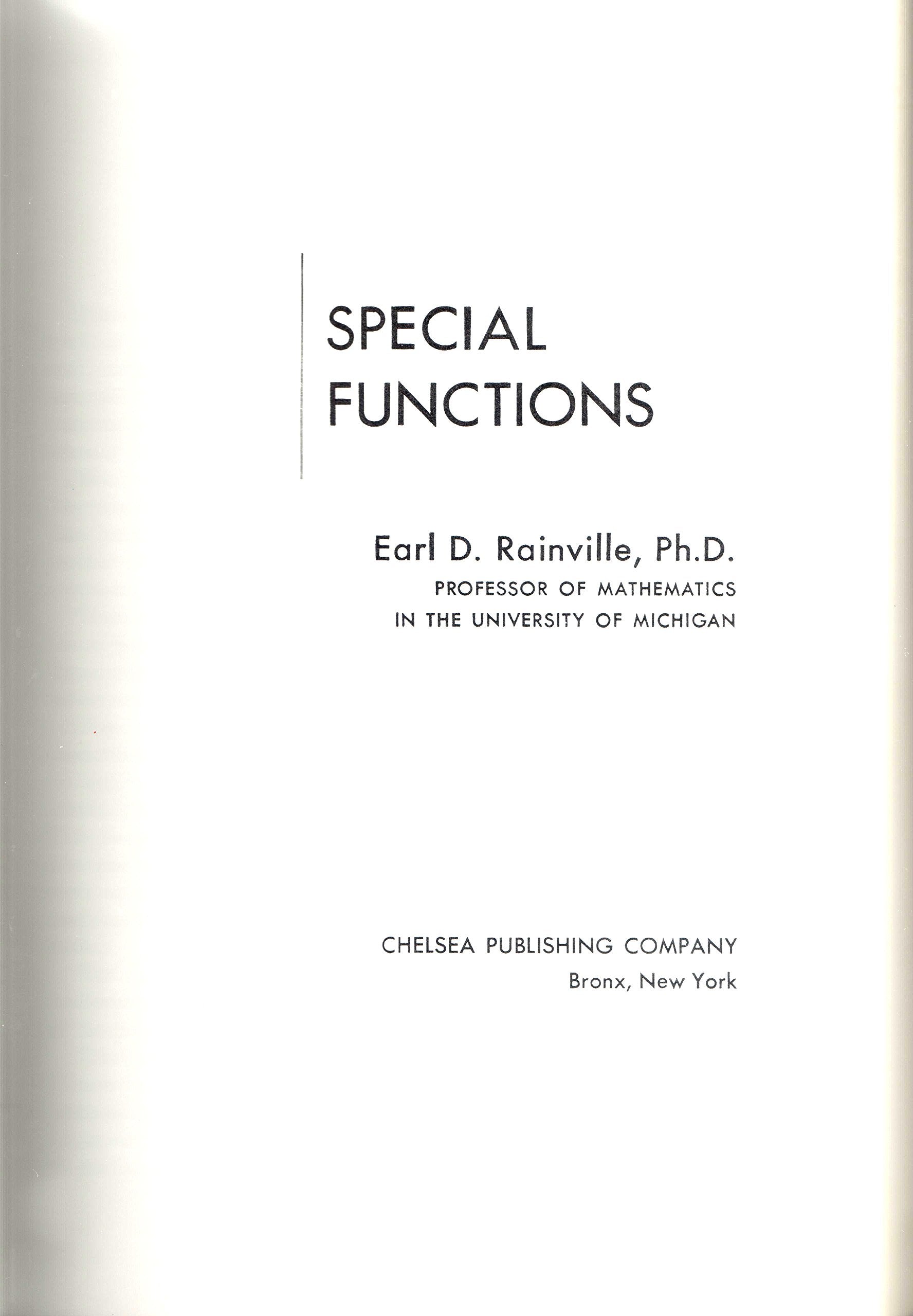Special Functions,New