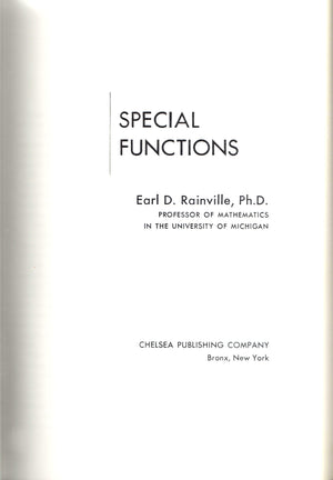 Special Functions,New
