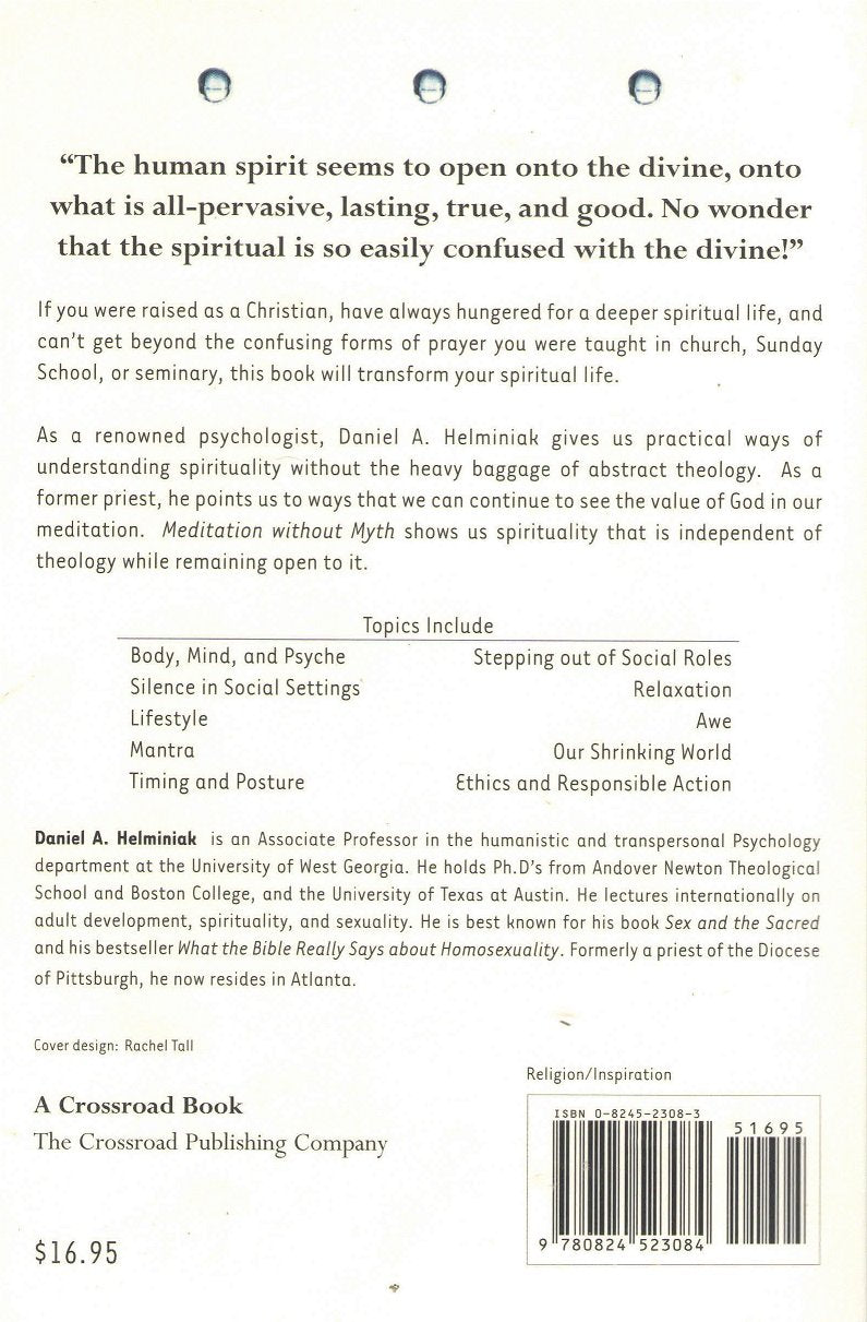 Meditation Without Myth: What I Wish They'D Taught Me In Church About Prayer, Meditation, And The Quest For Peace,Used