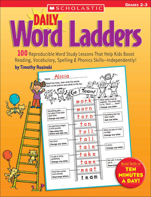 Daily Word Ladders: Grades 23: 100 Reproducible Word Study Lessons That Help Kids Boost Reading, Vocabulary, Spelling & Phonics-used