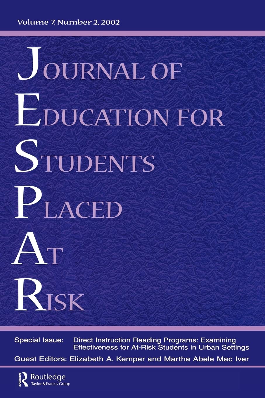 Direction Instruction Reading Programs (Examining Effectiveness For Atrisk Students In Urban Settin),New