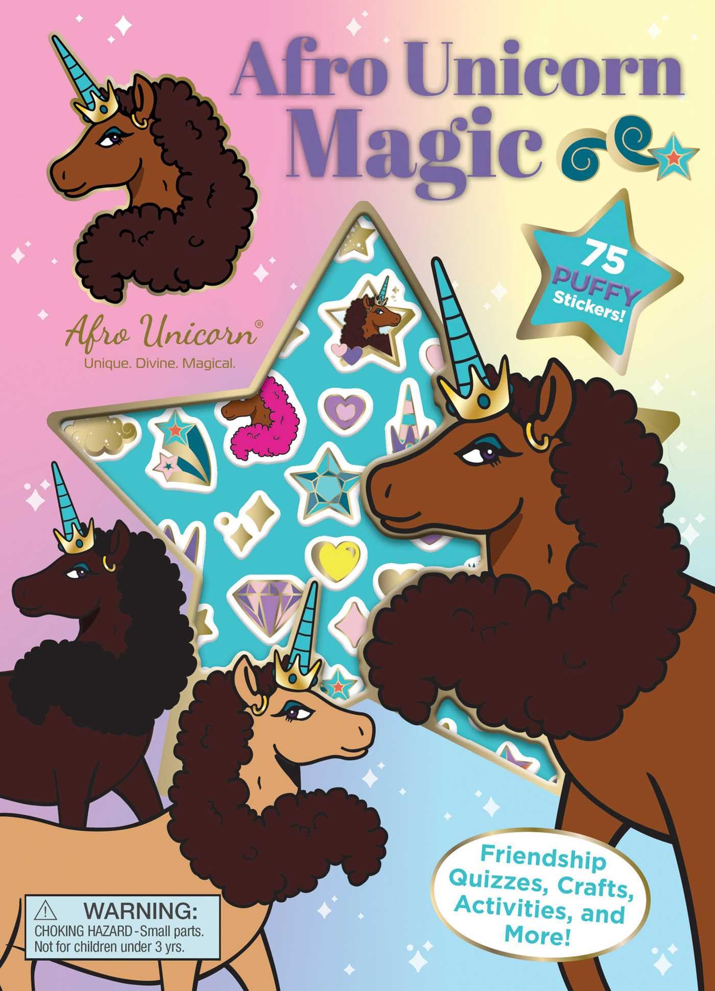 Afro Unicorn: Afro Unicorn Magic (Puffy Stickers),Used