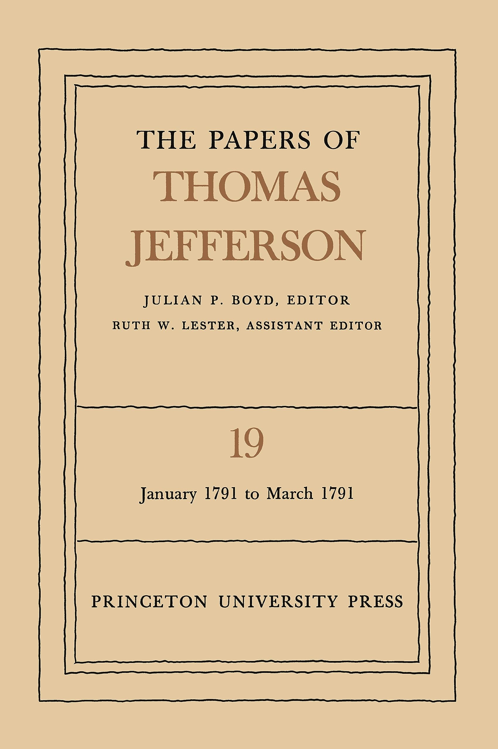 The Papers Of Thomas Jefferson, Vol. 19 (The Papers Of Thomas Jefferson, 19),Used