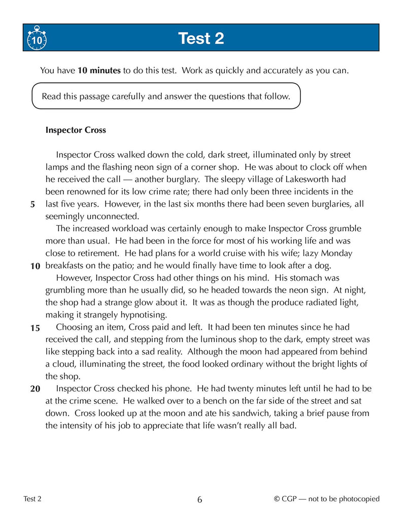 New 11+ CEM 10Minute Tests: Comprehension  Ages 1011 Book 1 (with Online Edition) (CGP 11+ CEM),Used