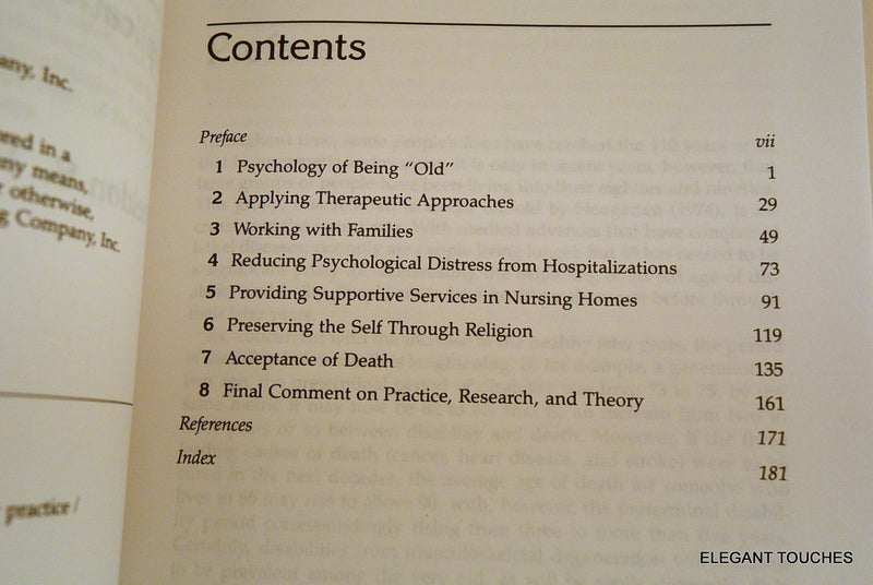 Personhood in Advanced Old Age: Implications for Practice,Used