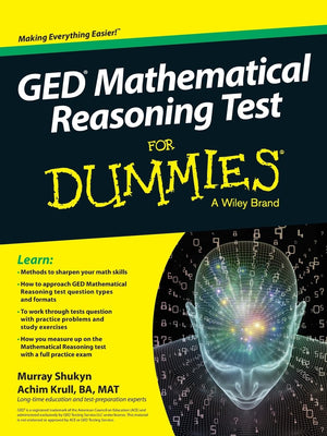 GED Mathematical Reasoning Test For Dummies,Used