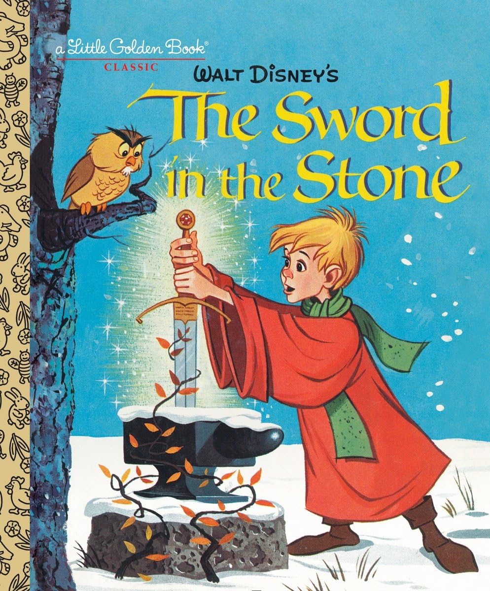 Golden/Disney The Sword in the Stone Little Golden Book - Multicolor Illustrated Children's Classic
