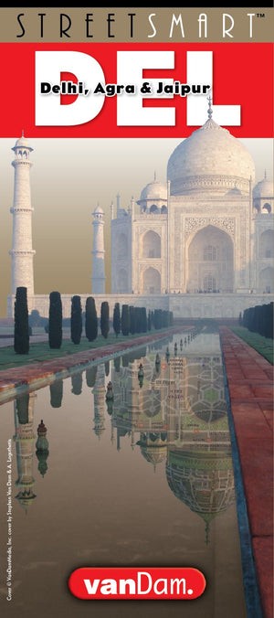 StreetSmart Delhi & Golden Triangle Map by VanDam  Laminated pocket size City and Region map to Delhi and the Golden Triangle w