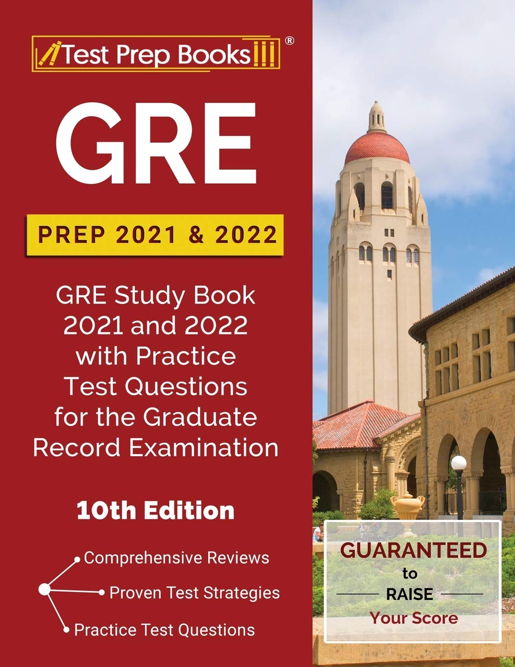 GRE Prep 2021 and 2022: GRE Study Book 2021 and 2022 with Practice Test Questions for the Graduate Record Examination [10th Edit,Used