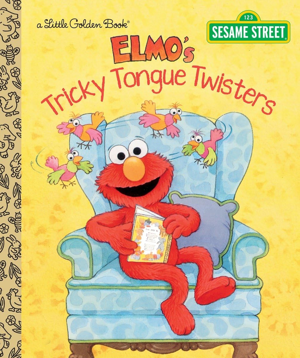 Elmo's Tricky Tongue Twisters (Sesame Street) (Little Golden Book),Used