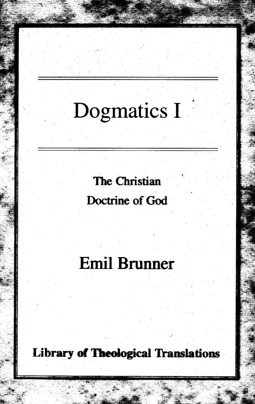 Dogmatics, Volume 1 (Library Of Theological Translations),Used