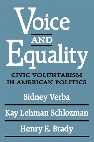 Voice and Equality: Civic Voluntarism in American Politics,New