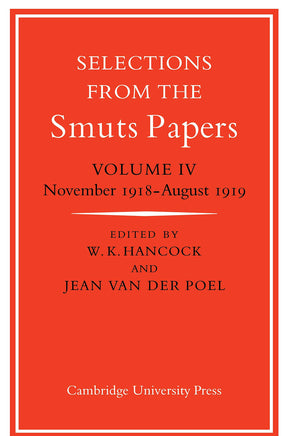 Selections From The Smuts Papers