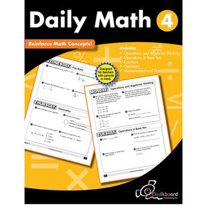 Daily Math Grade 4 (Chalkboard Books),Used