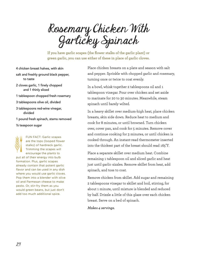 Field to Fork: A Collection of Classic Recipes from The Old Farmer's Almanac,Used