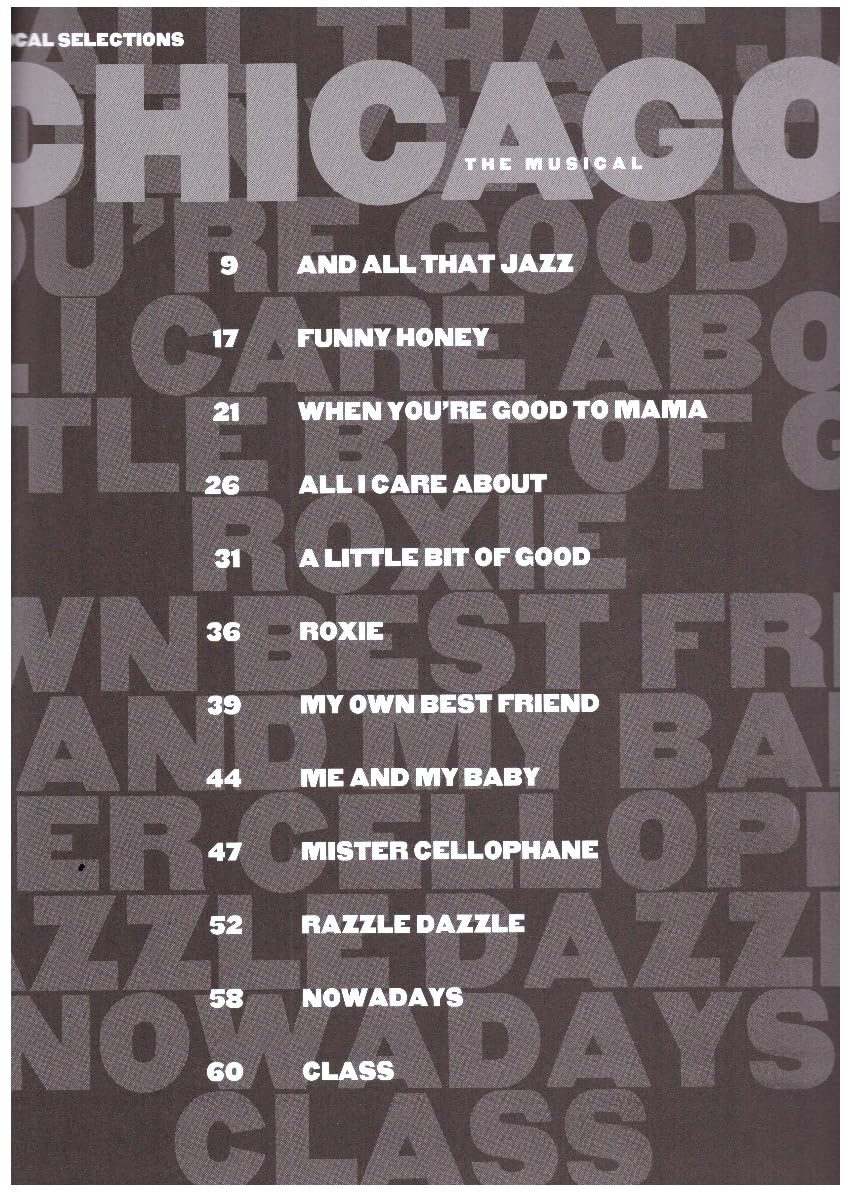 Chicago: The Musical (Broadway Vocal Selections),Used