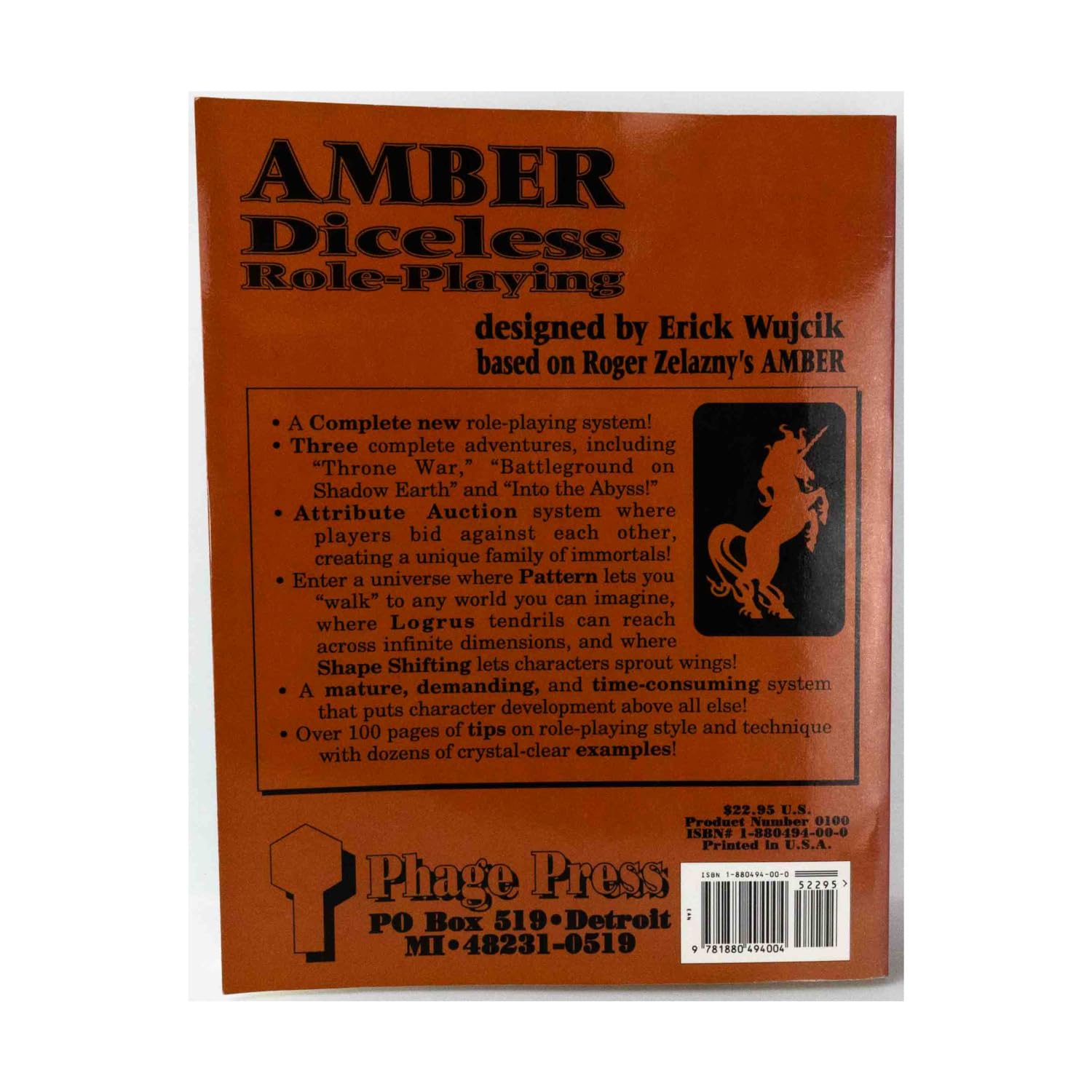 Amber Diceless Roleplaying: Diceless Roleplaying System