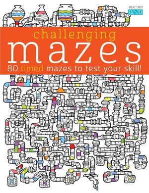 Challenging Mazes: 80 Timed Mazes to Test Your Skill! (Challenging...Books),Used