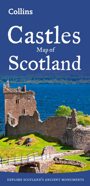 Castles Map of Scotland (Collins Pictorial Maps),Used