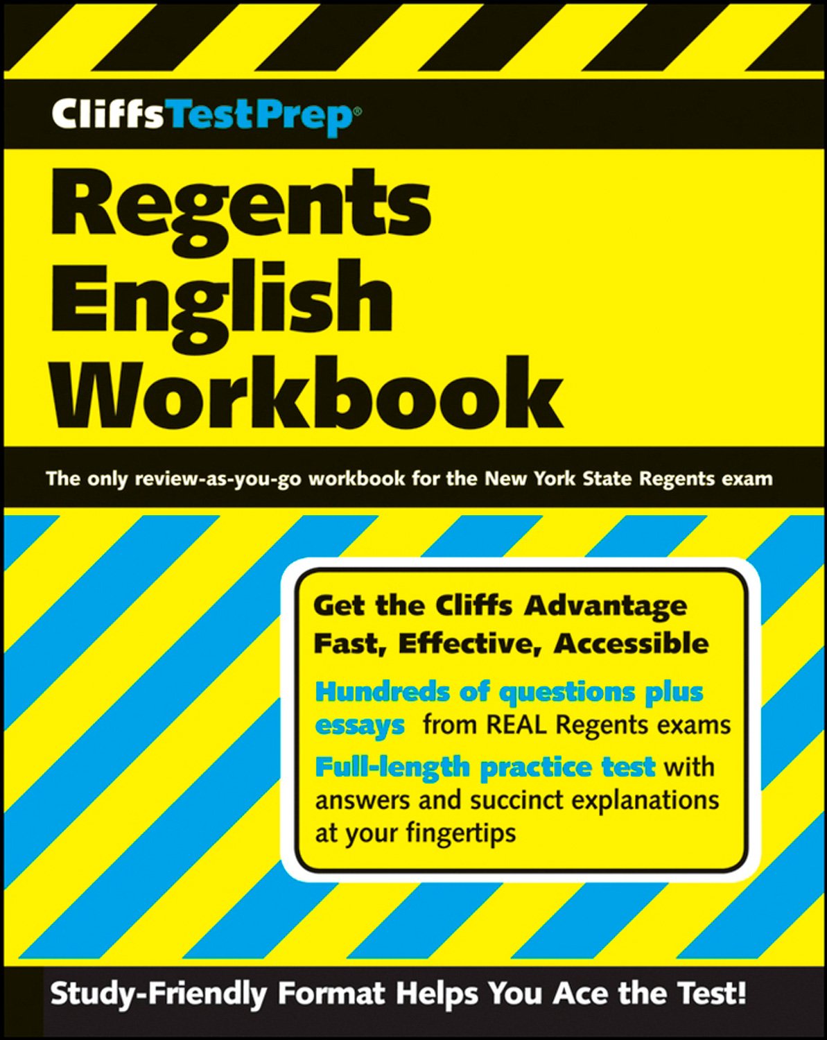 CliffsTestPrep Regents English Workbook,Used