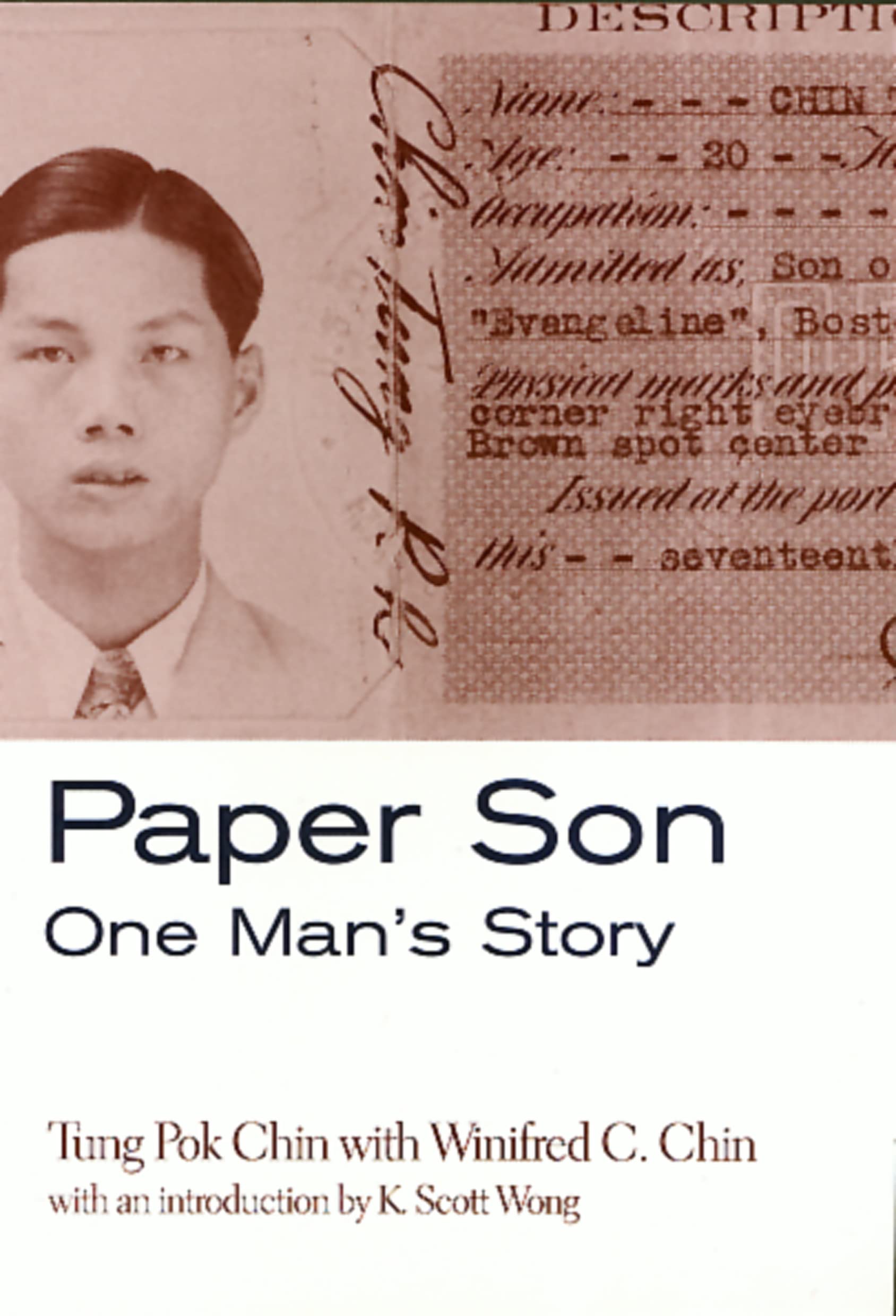 Paper Son: One Man's Story (Asian American History & Cultu),Used