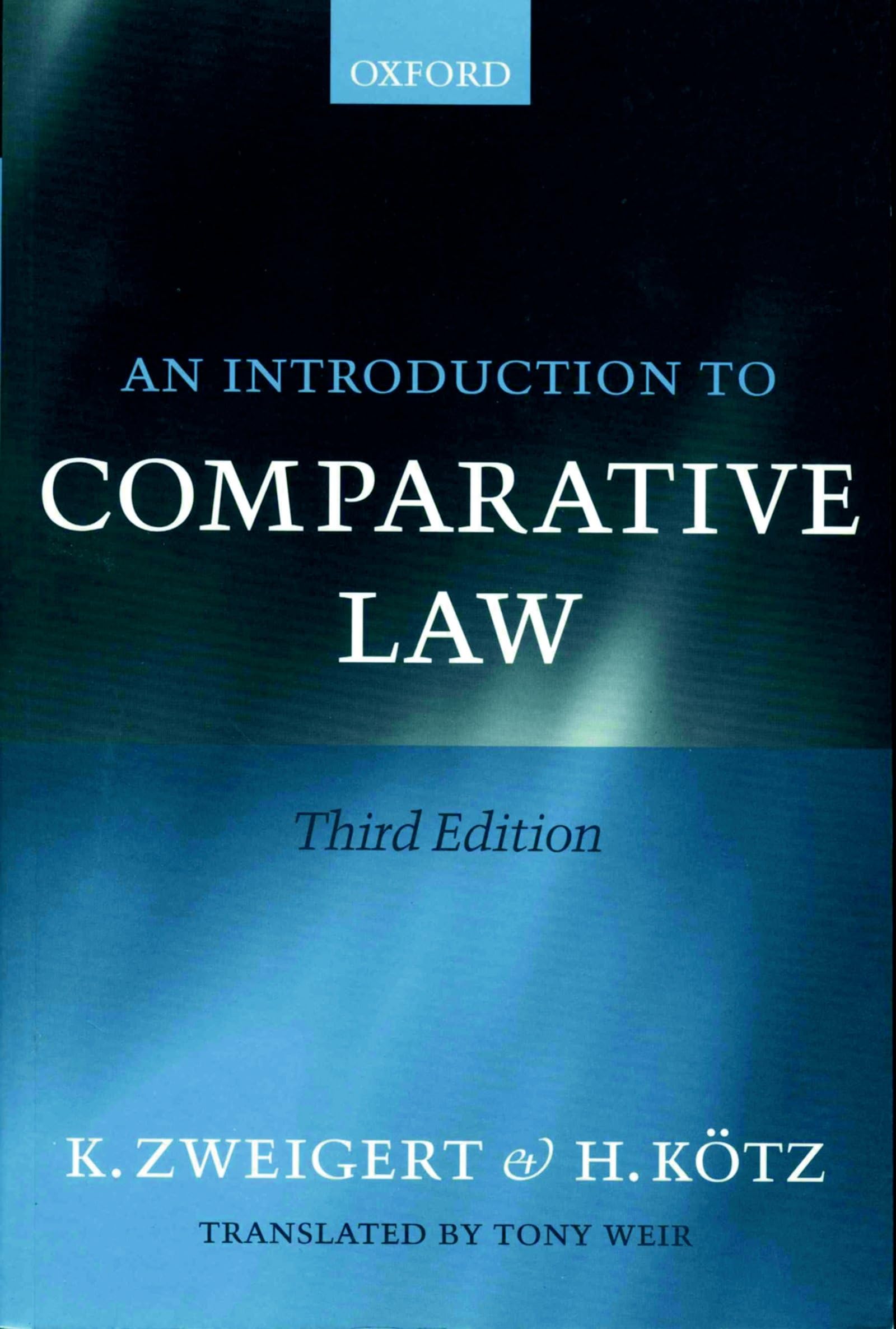 An Introduction To Comparative Law,Used