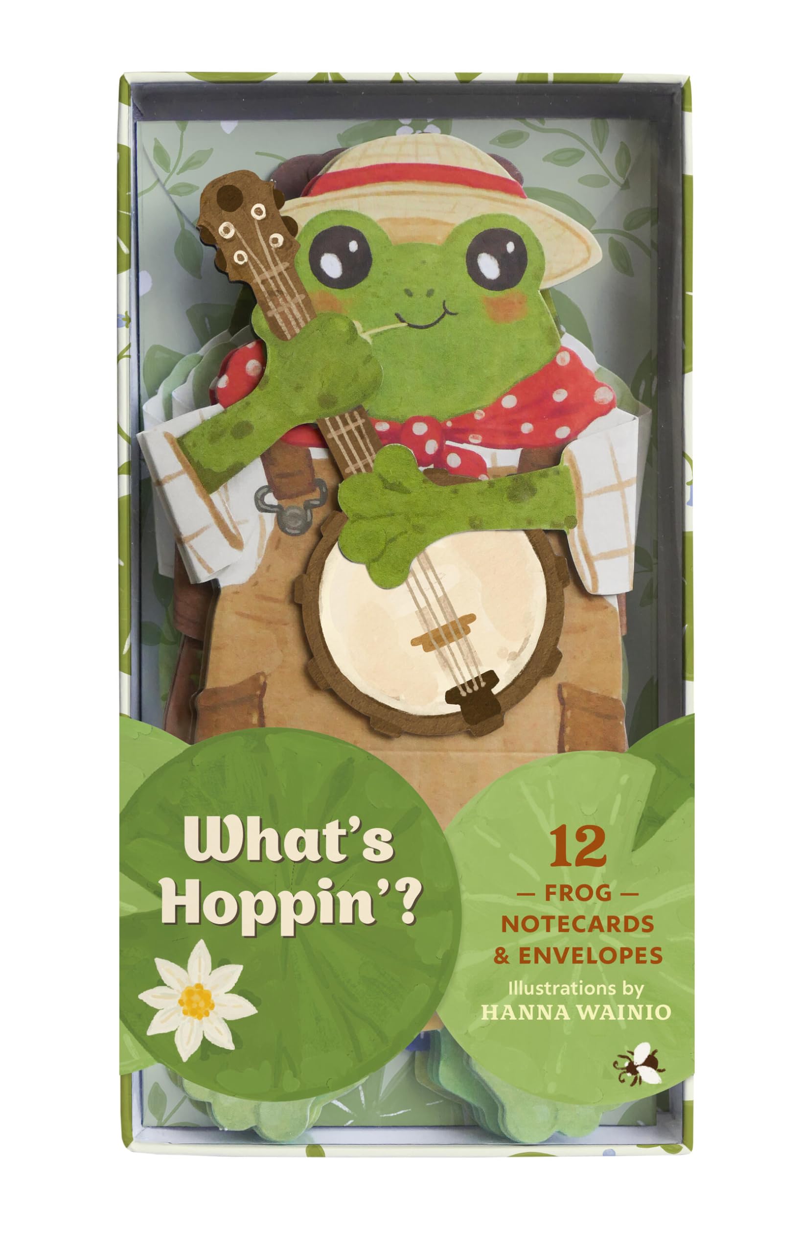 Whats Hoppin? Notecards  12 Frog Notecards & Envelopes