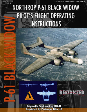 Northrop P61 Black Widow Pilot's Flight Manual,Used
