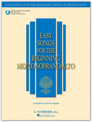 Easy Songs for the Beginning MezzoSoprano/Alto Book with Online Audio,Used