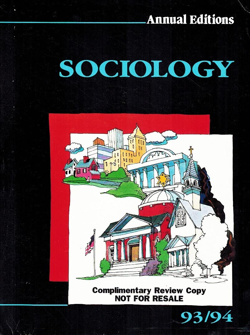 Sociology 93/94 (Annual Editions),Used