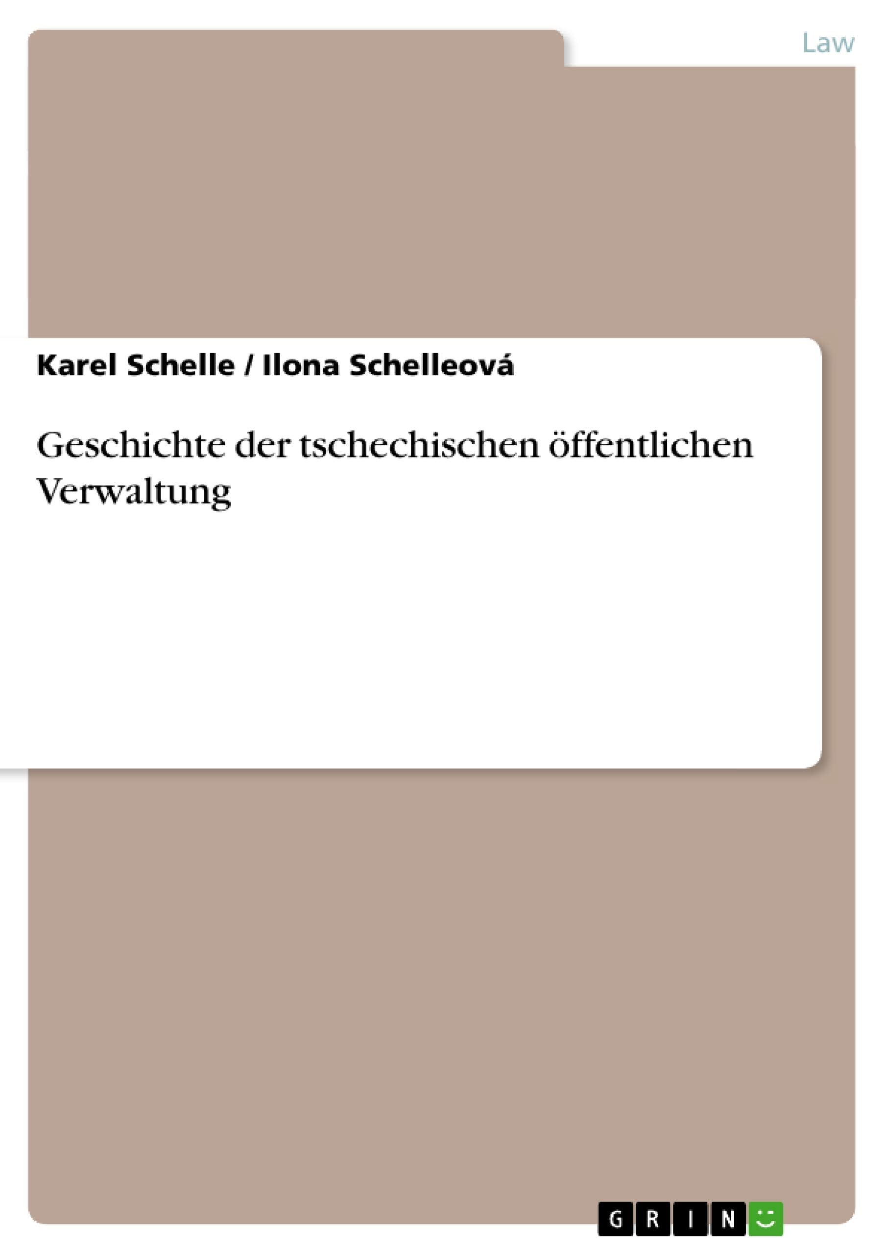 Geschichte der tschechischen ffentlichen Verwaltung (Czech Edition),Used