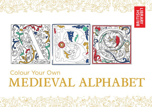 Colour Your Own Medieval Alphabet,Used