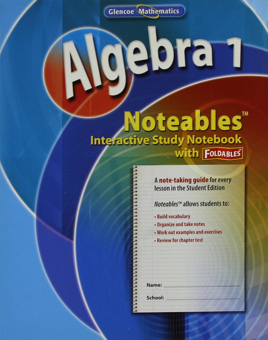 Algebra 1, Noteables: Interactive Study Notebook With Foldables (Merrill Algebra 1)