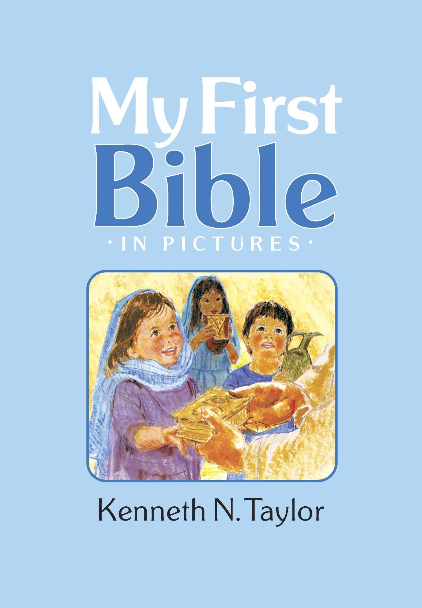 My First Bible in Pictures, Baby Blue,Used