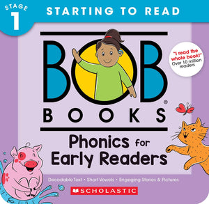 Bob Books  Phonics for Early Readers Box Set  Phonics, Ages 4 and up, Kindergarten (Stage 1: Starting to Read)