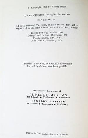 Silversmithing And Art Metal For Schools, Tradesmen, Craftsmen,New