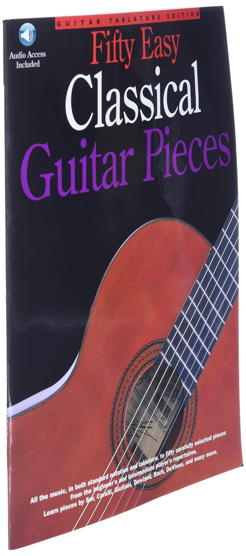 Jerry Willard 50 Easy Classical Guitar Pieces  Guitar TAB Songbook with Online Audio  Classical Guitar Sheet Music for Early Int,Used