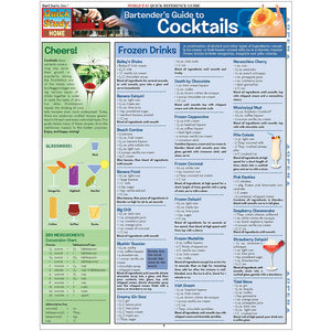 Bartender'S Guide To Cocktails: a QuickStudy Laminated Reference Guide (QuickStudy Home),Used