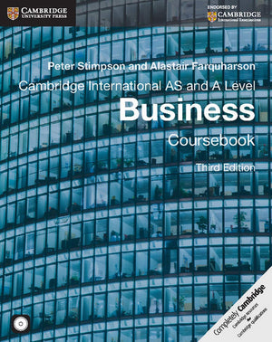 Cambridge International AS and A Level Business Coursebook with CDROM,Used