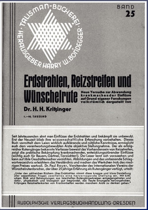 Erdstrahlen, Reizstreifen und Wnschelrute (German Edition),Used