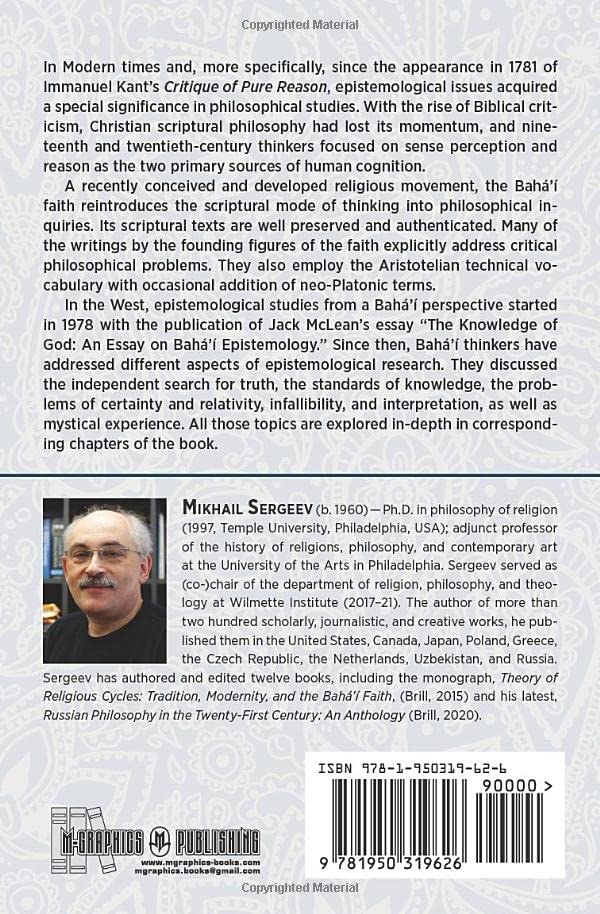 Studies in Bah? Epistemology: Essays and Commentaries (Global Faith Book Series),Used