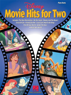 Disney Movie Hits for Two: LowerIntermediate Level Piano Duets,Used
