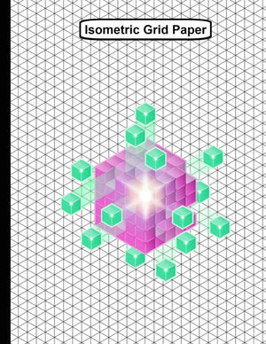 Isometric Grid Paper: 8.5 in x 11 in  1/4 in Equilateral Triangle For 3D Drawings and Tech Graphs & Printing 150 pages (75 shee,Used