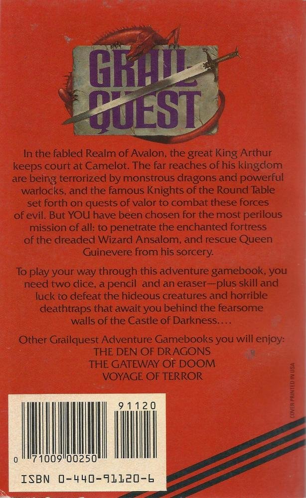 Castle of Darkness (Grailquest, No 1),Used