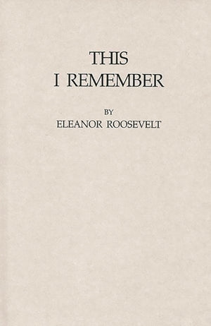 This I Remember,New