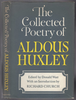 The Collected Poetry Of Aldous Huxley (A Cass Canfield Book),Used